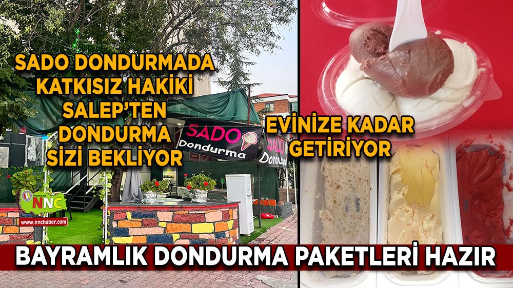 SADO Dondurma'da bayramlık dondurmalar sizleri bekliyor