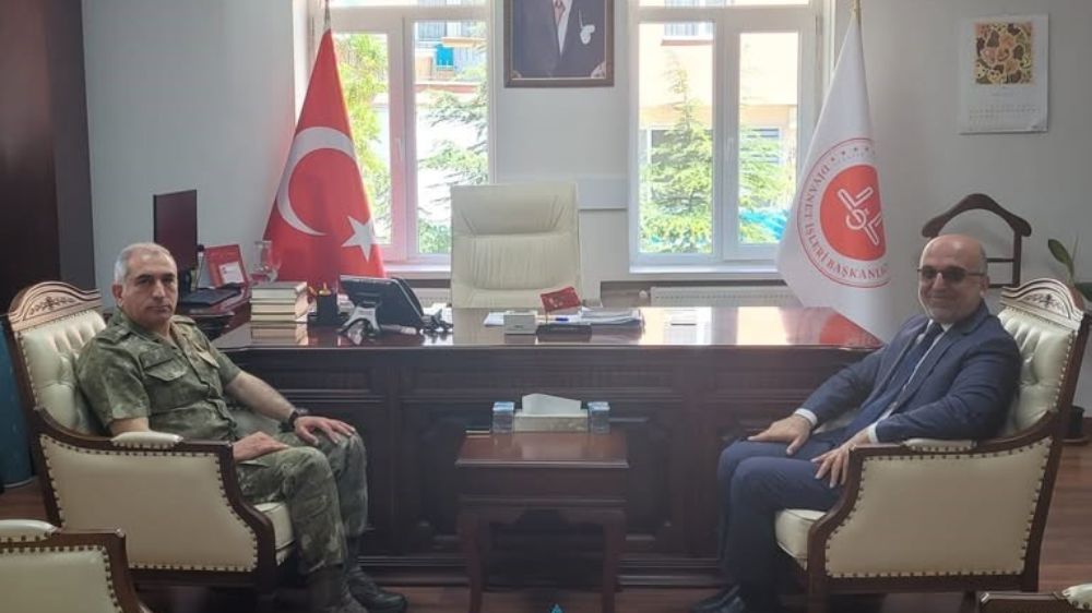 Tuğgeneral Fatih Dağlı’dan İl Müftüsü Lütfü İmamoğlu’na nezaket ziyareti