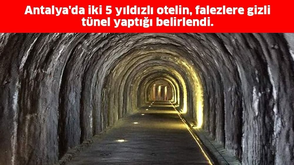 Türkiye Gündemine oturdu  Antalya'da  Falezlere Tüneller yapılıyor Turistler paylaşınca ortaya çıkıyor  