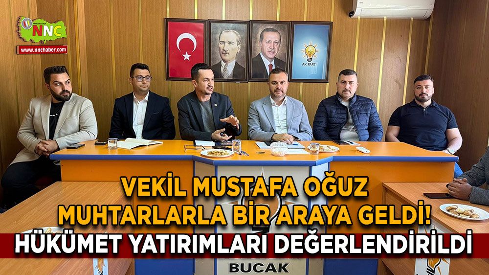 Vekil Mustafa Oğuz muhtarlarla bir araya geldi! Hükümet yatırımları değerlendirildi