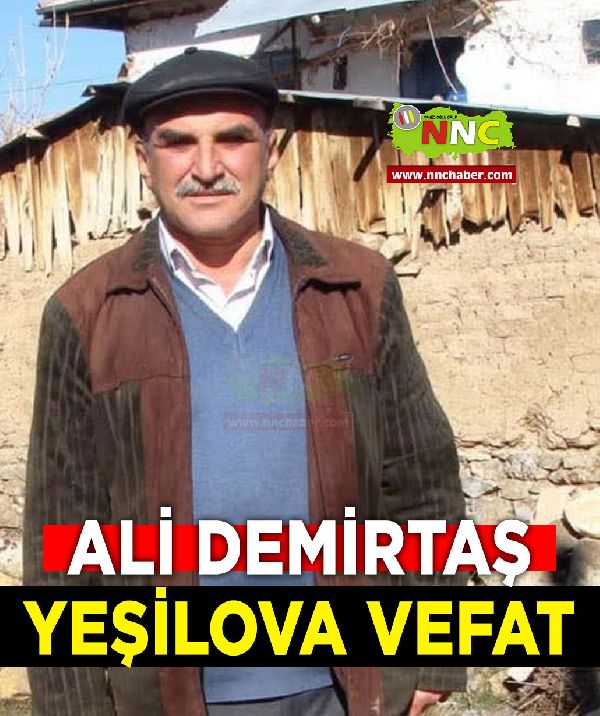 Yeşilova Vefat Ali Demirtaş