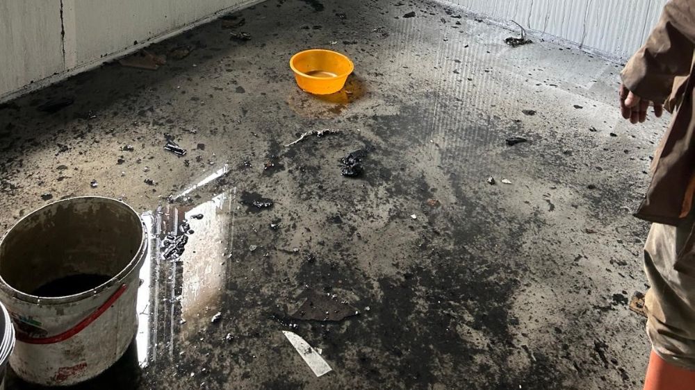 Yıldırım düşen evde yangın çıktı