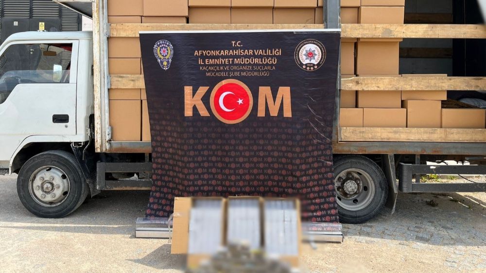 2 milyon 820 bin adet mükerrer bandrollü boş makaron ele geçirildi