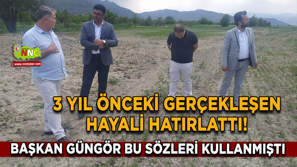 3 yıl önceki gerçekleşen hayali hatırlattı! Başkan Güngör bu sözleri kullanmıştı