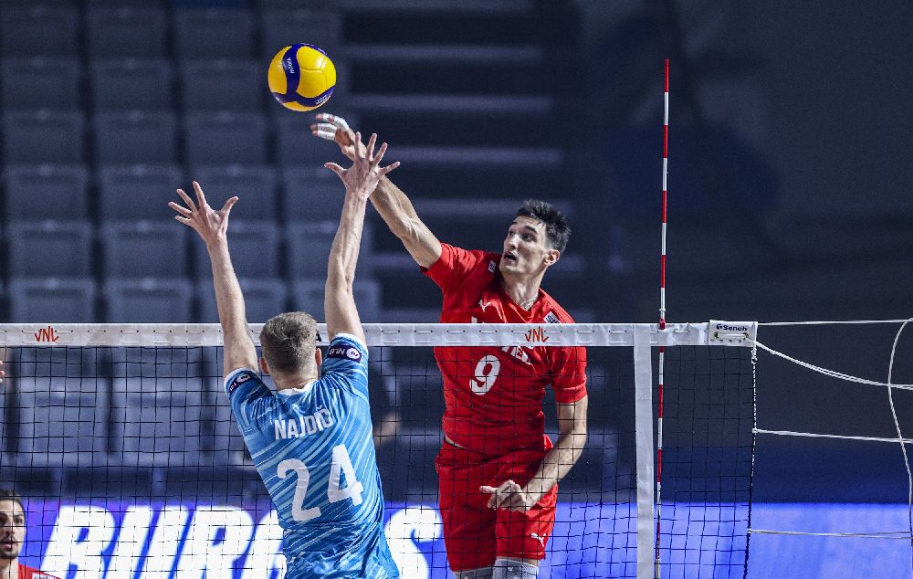 A Milli Erkek Voleybol Takımı, Slovenya'ya 3-0 mağlup oldu