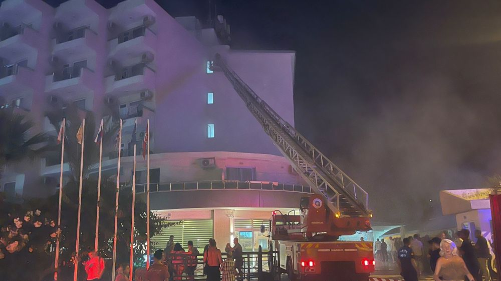Alanya'da otel yangını