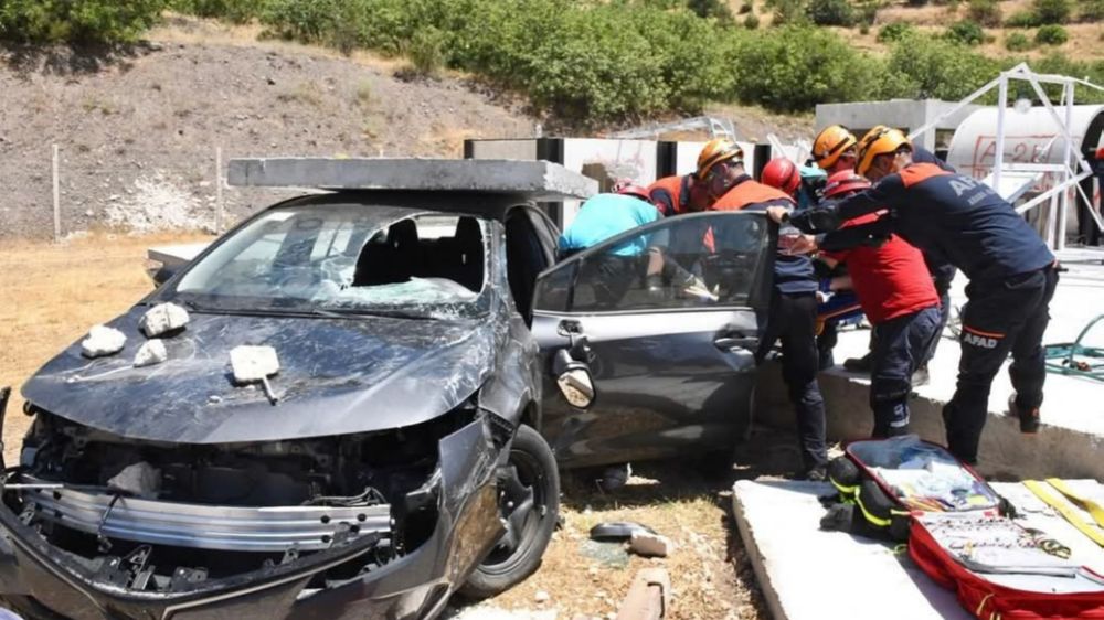 Amasya'da deprem tatbikatı yapıldı