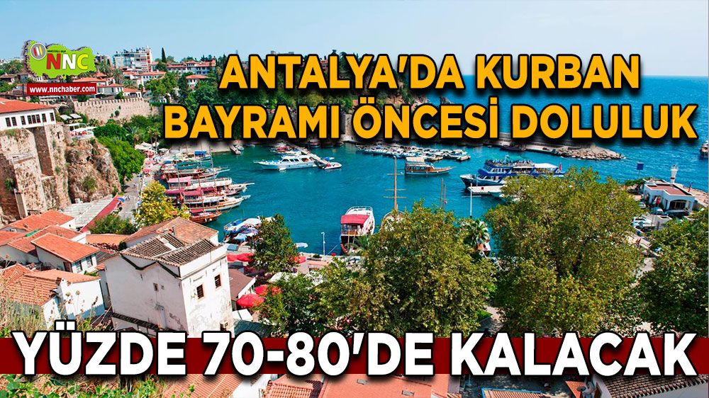 Antalya'da Kurban Bayramı öncesi doluluk yüzde 70-80'de kalacak