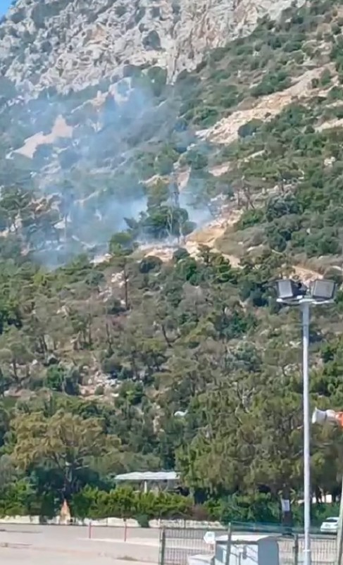 Antalya'da ormanlık alanda yangın