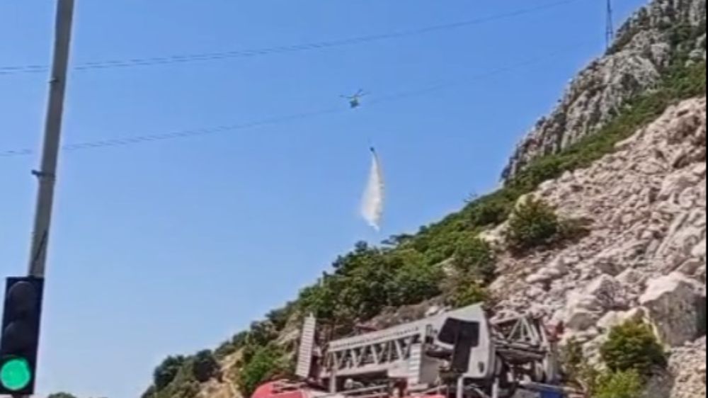 Antalya'da ormanlık alanda yangın