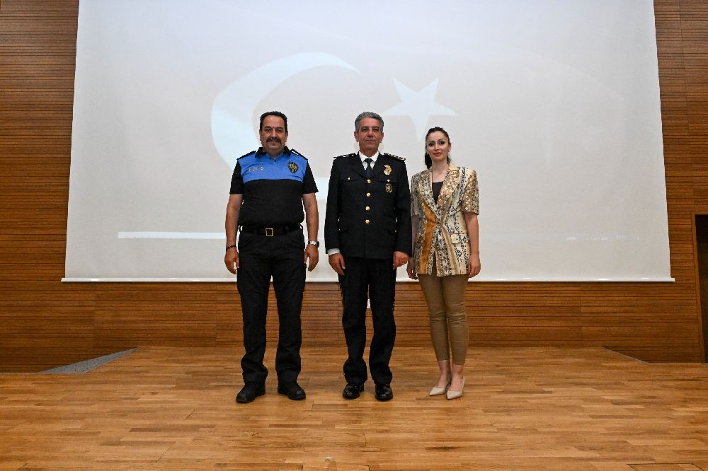 Antalya Emniyet Müdürlüğü'nde rütbe terfi töreni düzenlendi