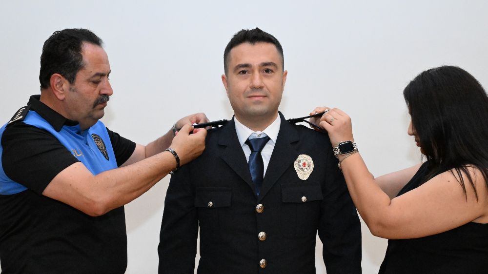 Antalya Emniyet Müdürlüğü'nde rütbe terfi töreni düzenlendi