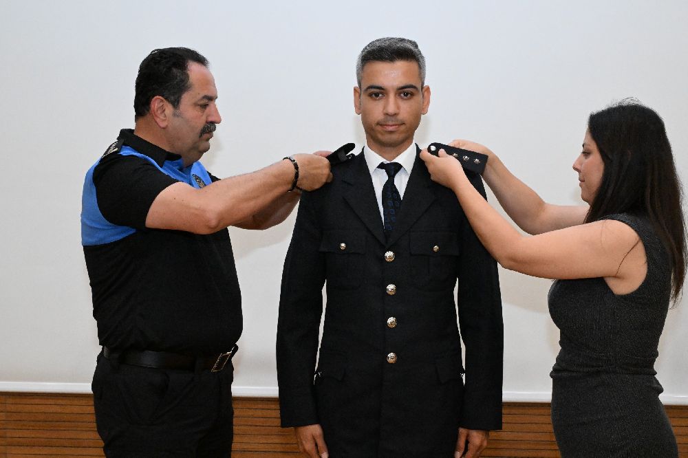 Antalya Emniyet Müdürlüğü'nde rütbe terfi töreni düzenlendi