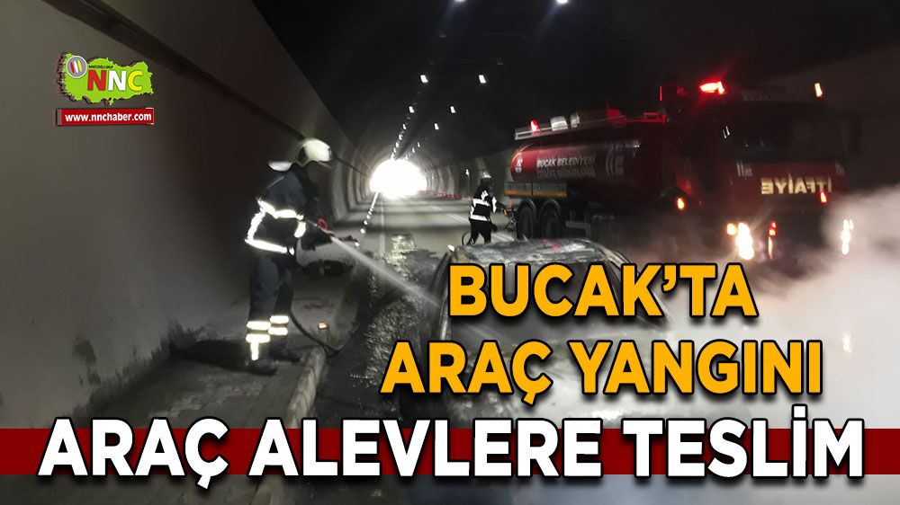 Antalya Isparta karayolunda araç alevlere teslim oldu