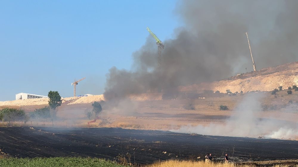 Arnavutköy Sazlıbosna’da tarım arazisinde yangın paniği