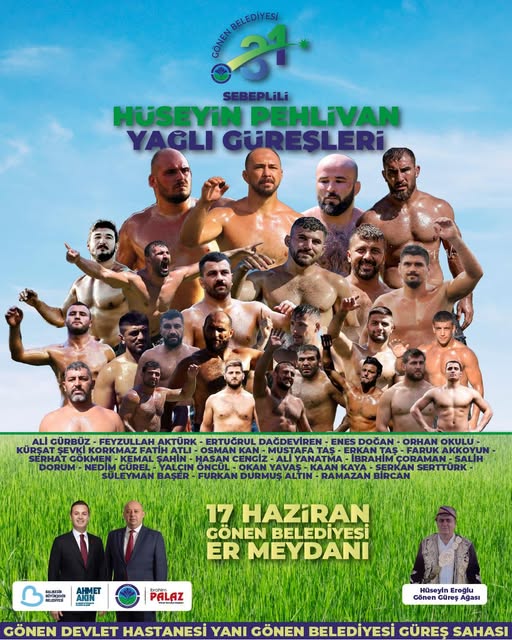 Balıkesir Gönen'de Geleneksel Coşku Zirvede: 31. Sebeplili Hüseyin Pehlivan Yağlı Güreşleri'ne Büyük Davet ve Özel İkramlar!