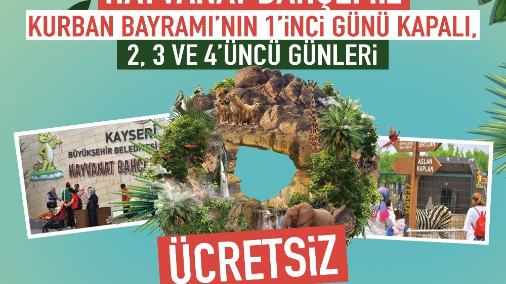 Başkan Büyükkılıç: "Hayvanat bahçemiz Kurban Bayramı'nda ücretsiz olacak"