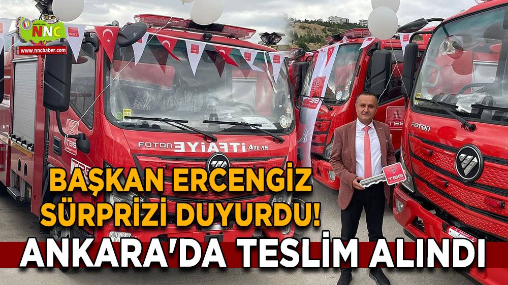 Başkan Ercengiz sürprizi duyurdu! Ankara'da teslim alındı