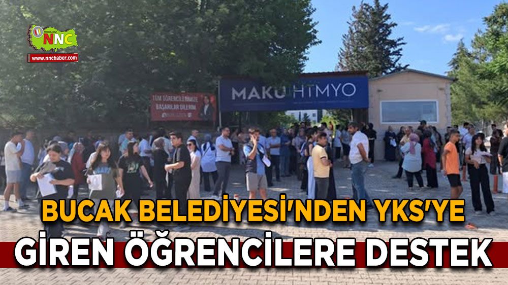 Bucak Belediyesi'nden YKS'ye giren öğrencilere destek