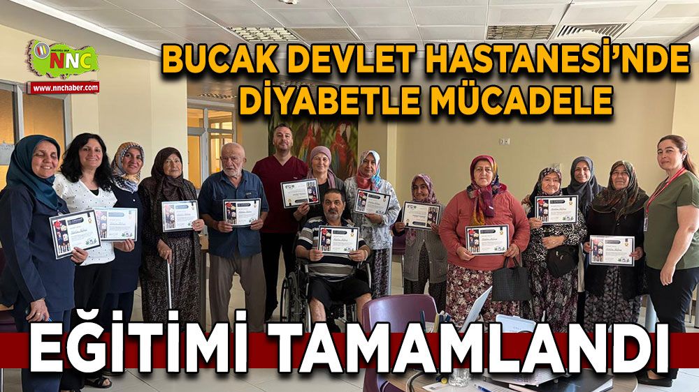 Bucak Devlet Hastanesi’nde Diyabetle Mücadele eğitimi tamamlandı