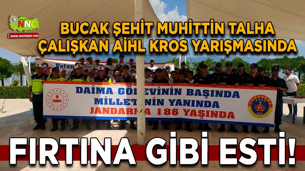 Bucak Şehit Muhittin Talha Çalışkan AİHL Kros Yarışmasında Fırtına Gibi Esti!