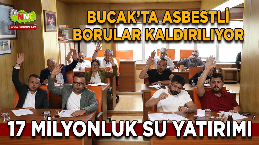 Bucak’ta 17 milyonluk su yatırımı Asbestli borular kaldırılıyor