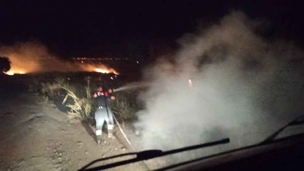 Burdur’da gece çıkan yangında 30 dönüm alan yandı