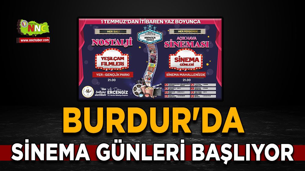 Burdur'da sinema günleri başlıyor