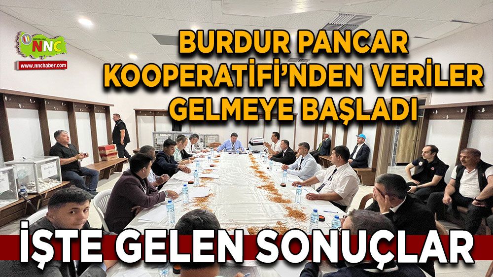 Burdur Pancar Kooperatifi'nden veriler gelmeye başladı İşte gelen sonuçlar