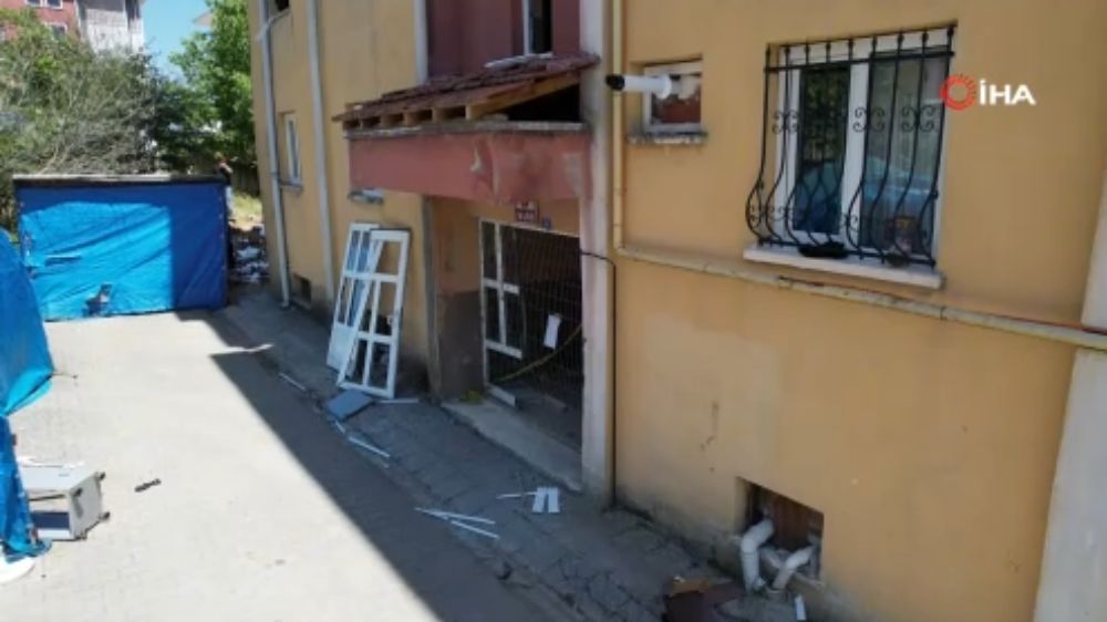 Çaycuma'daki doğalgaz patlaması sonrası tahliye edilen apartman mühürlendi