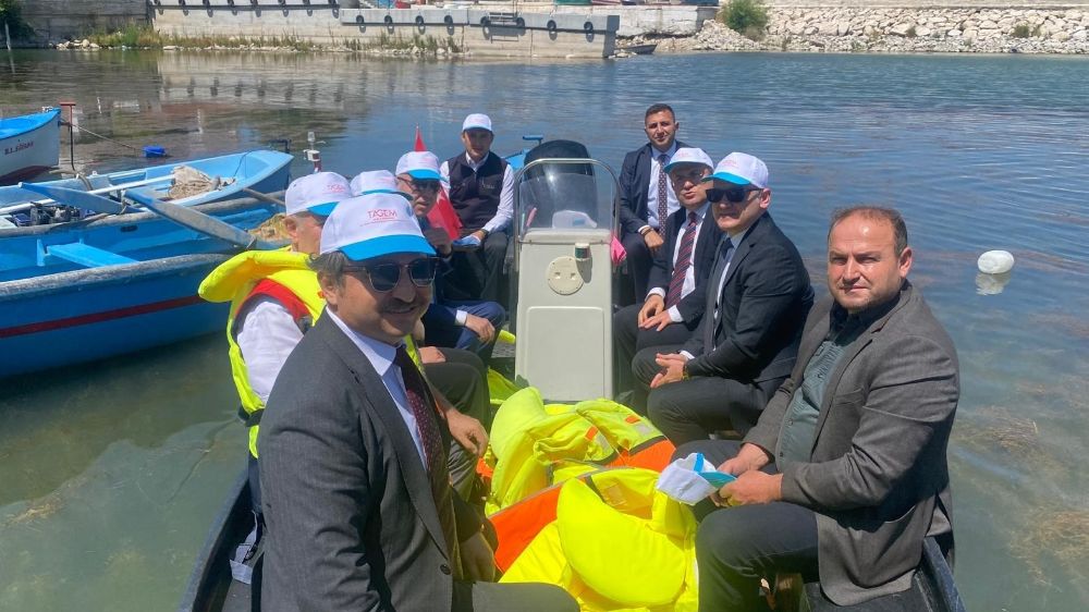 Cumhurbaşkanlığı DDK Heyeti, Eğirdir Gölü’nde kuraklık alarmını inceledi