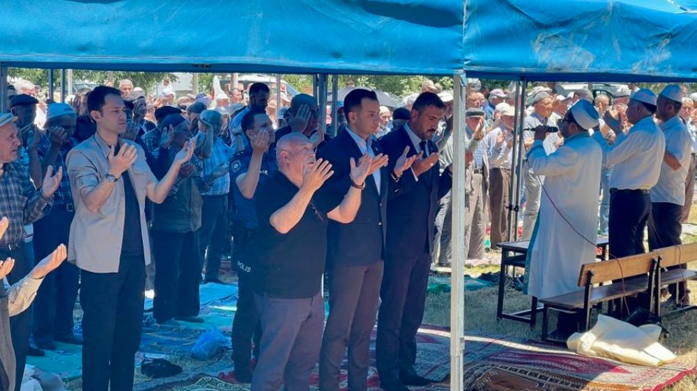 Düzağaç'ta yağmur duası yapıldı
