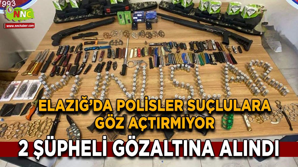 Elazığ’da polis ekipleri suçlulara göz açtırmıyor