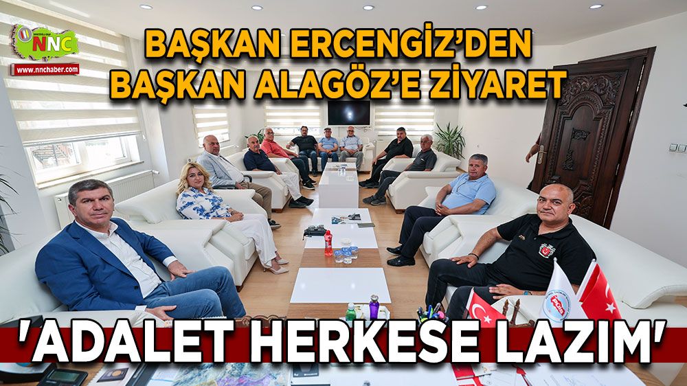 Ercengiz'den Alagöz’e destek ziyareti 'Adalet herkese lazım'