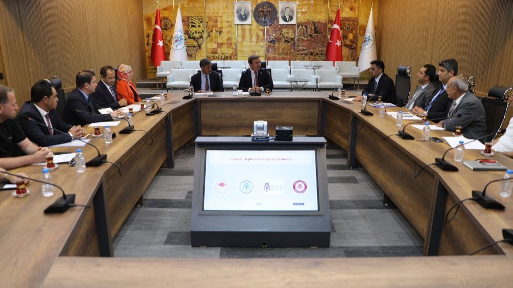 Erzincan Toplu Sera Bölgesi Çalışmaları toplantısı düzenledi