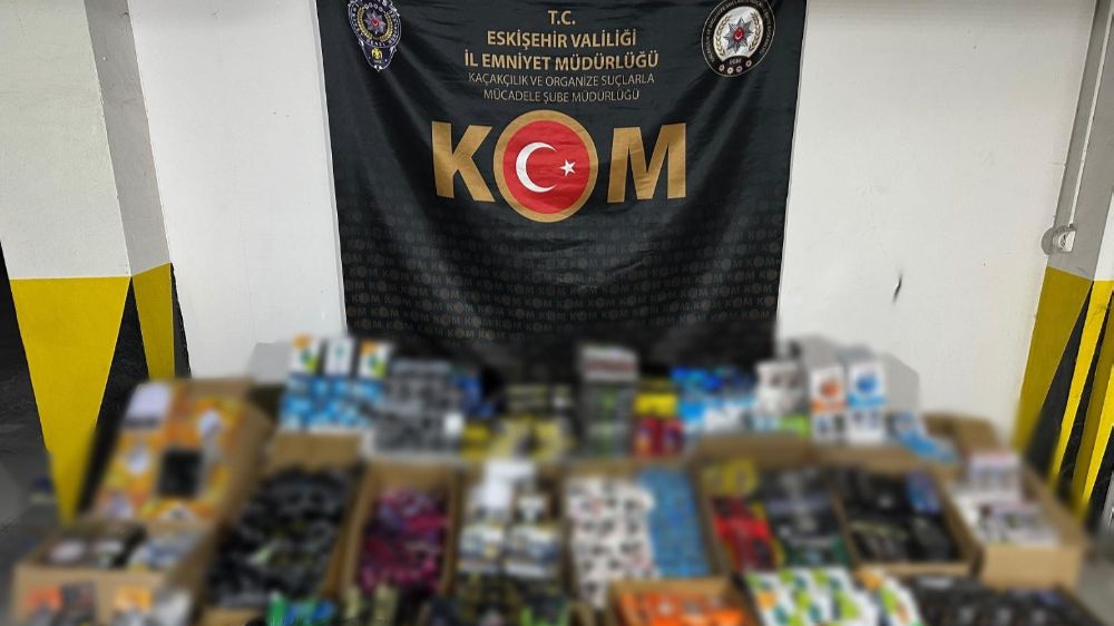 Eskişehir'de 6 bin 171 adet gümrük kaçağı malzeme ele geçirildi, 1 kişi tutuklandı