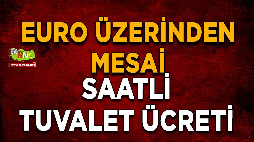  Euro üzerinden mesai saatli tuvalet ücreti