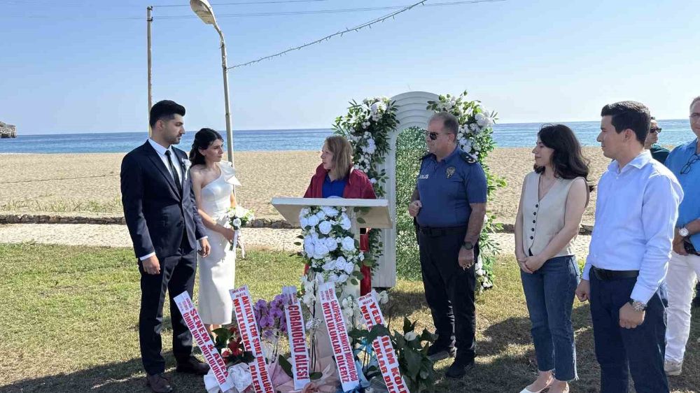 Gazipaşa'da Komiserler hayatlarını birleştirdi