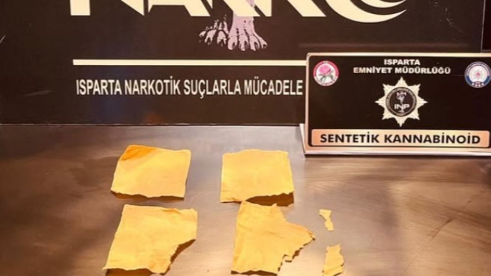 Isparta'da bin 188 kullanımlık kağıda emdirilmiş uyuşturucu madde yakalandı