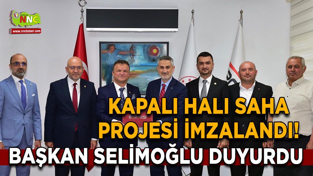 Kapalı halı saha projesi imzalandı! Başkan Selimoğlu duyurdu