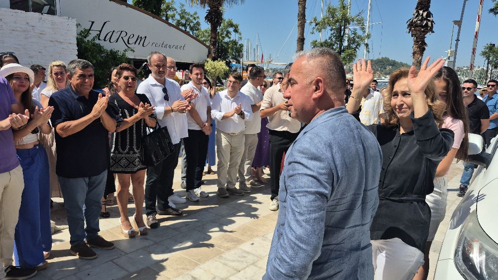 Kaymakam Mustafa Çit ve ailesine veda töreni