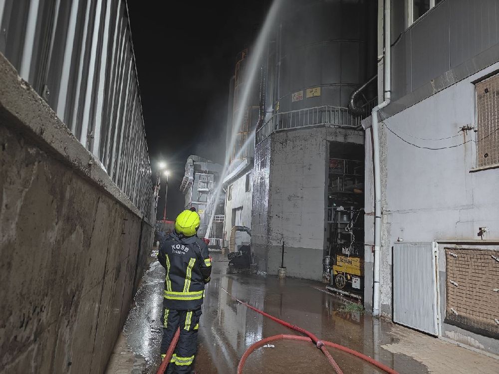 Kayseri’de ahşap fabrikasında korkutan yangın