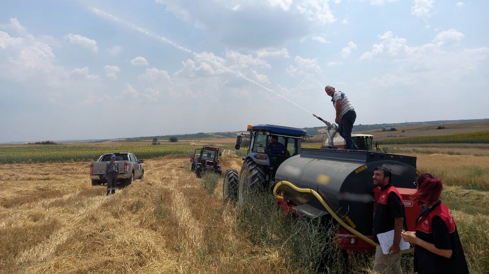 Kırklareli'nde arpa ve buğday hasat kontrolleri sürüyor