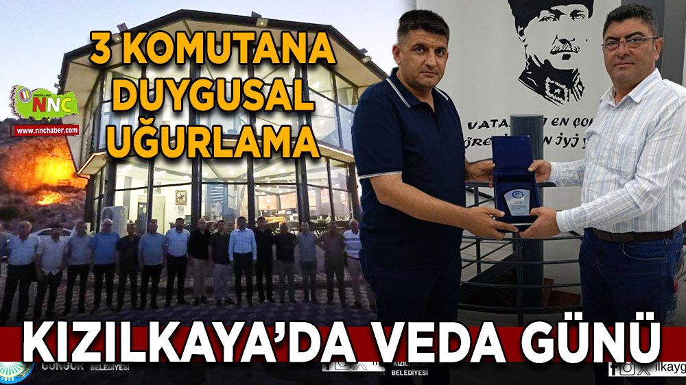 Kızılkaya’da veda günü 3 komutana duygusal uğurlama