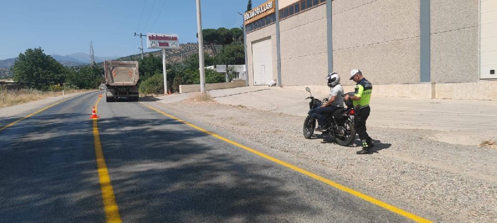 Köşk’te şok trafik uygulaması