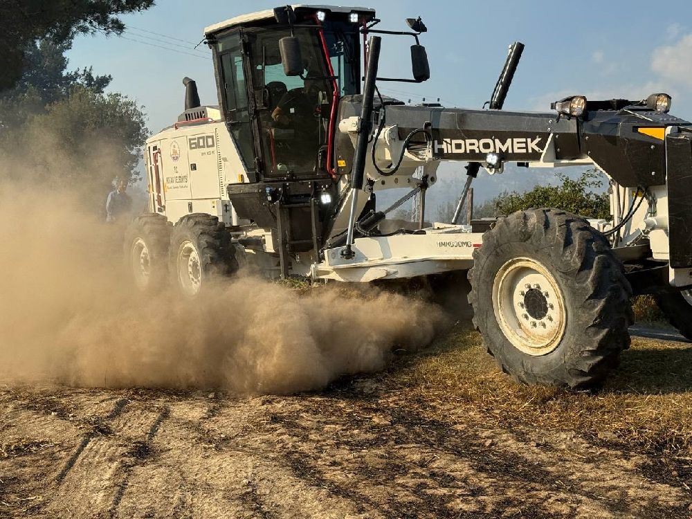 Kozan'daki orman yangınında çiftçiler, hayvanlarını korumak için mücadele etti
