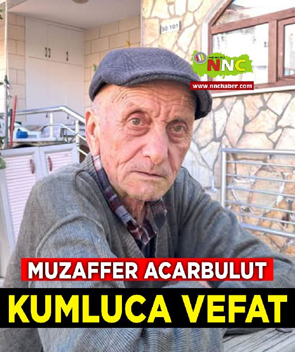 Kumluca Vefat Muzaffer Acarbulut