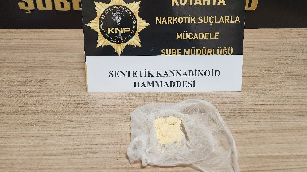 Kütahya'da uyuşturucu operasyonu, 1 kişi tutuklandı