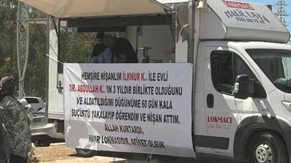 Lokmalı ifşa: Aldatıldığını öğrenince hayır lokması dağıttı