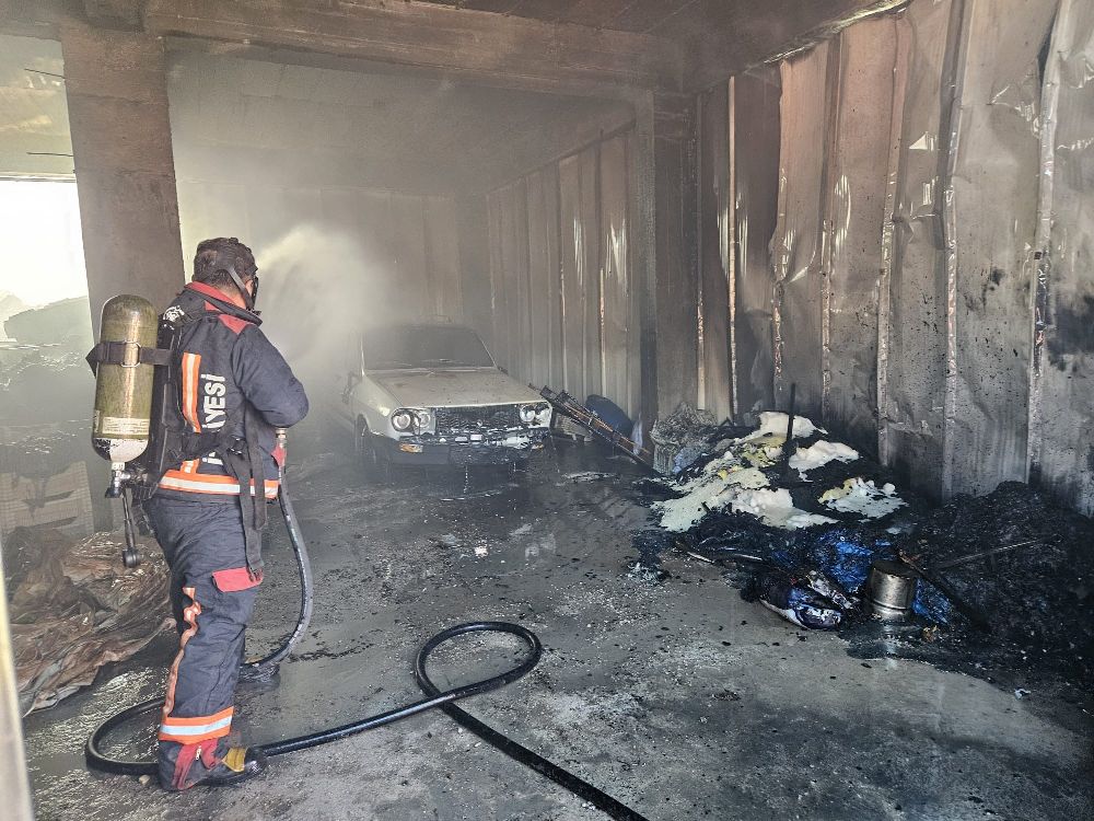 Malatya'da depo yangını